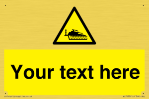 Custom warning grounding cruiser on lock cill